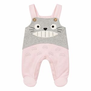 Nehad Bébé Pink Totoro Style Baby Romper Overalls Footed 0-6M NWT Kawaii Baby